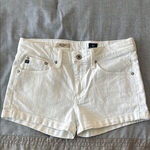 The pixie AG White Denim Shorts like new